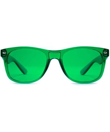 Green Color Therapy Mood Glasses for Migraine Relief and Chakra Healing | Chromotherapy Glasses by Purple Canyon - Buy Online on GoSupps.com