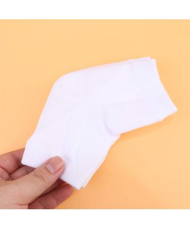 Lurrose Heel Anti-Crack Socks - 2 Pairs Gel Foot Sleeves for Men & Women - Breathable Cracked Heel Protection - Buy Online on GoSupps.com