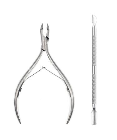 Cuticle Cutter Stainless Steel Cuticle Cutters and Cuticle Removers Cuticle Nipper Professional Cuticle Cutter Clipper Nail Care Tools for Fingernails and Toenails