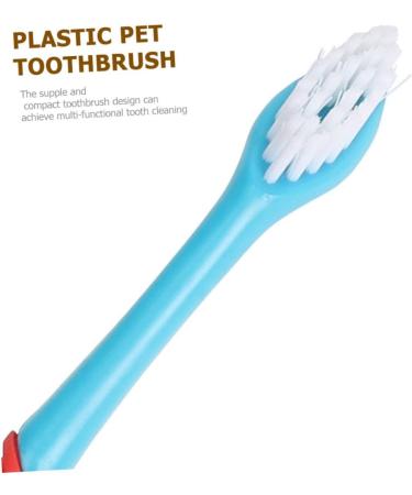 Angoily 4pcs Dual-head Pet Household Puppy Tools Teeth Manual Cleaners for Double-end Convenient Tooth - Buy Online on GoSupps.com