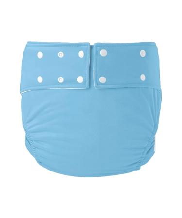 Adult Cloth Diapers Adult Diaper Reusable Leak-Free Against Incontinence Light Blue 72-92 cm