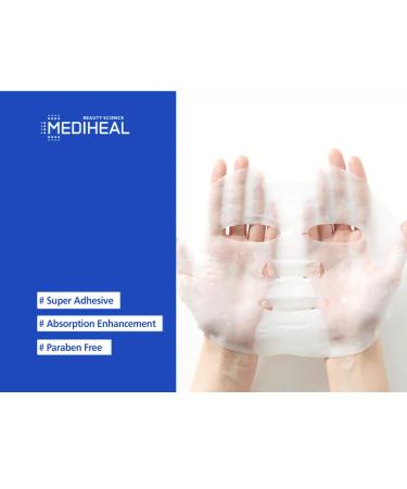 Mediheal TeaTree Care Solution Essential Mask - 10 Calming Leaf Masks for Sensitive Oily Skin | Korea's No. 1 Skin Care - Buy Online on GoSupps.com