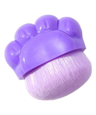 HONMEET Plastic Cosmetics Brush Blush Brush for Cheeks Brush for Makeup Artificial Fiber Purple Brush