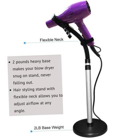 360 Hair Dryer Stand - Rotating Holder & Storage Rack for Easy Hair Styling | Barber Supplies - Buy Online on GoSupps.com