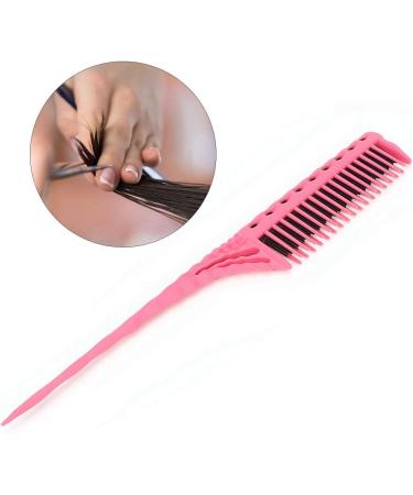 Teasing Comb - 3 Rows of Teeth Tail Comb for Volume and Styling Precision() Pink - Buy Online on GoSupps.com