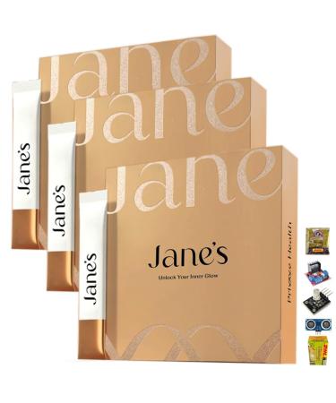 Janes Age Support Formula 14 Sachets/Box Nourish Smooth Firm Nourishing Blend for Skin Care (of 3) by Beautygoodshop Get Free for You Beauty Gifts Large Normal White