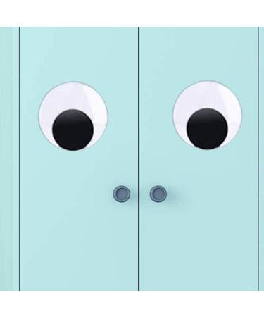 Giant Wiggle Googly Eyes Set - Self Adhesive Black Plastic Eyes for Crafts - 2, 3, 4 - Pack of 8 - Buy Online on GoSupps.com