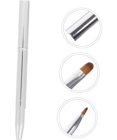 MAGICLULU Double Ended Lipstick Brush Lip Women Makeup Brush Lip Balm Brush Lip Brush Cosmetics Brush Cosmetic Lipstick Brush Portable Lipstick Applicator Brush for Makeup Lip Makeup Brush 12x1x1cm Silver - Buy Online on GoSupps.com