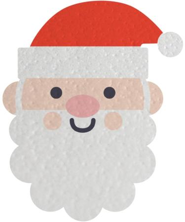 Edible Wafer Father Christmas Faces Pre-Cut Cupcake Toppers - 24pc - Buy Online on GoSupps.com