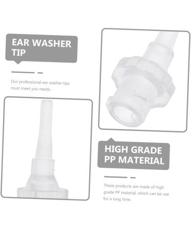 Lurrose 20 Pcs Ear Washer Nozzle Plastic Syringe Sprinkler Head Tool - Replacement Ear Washer Tips for Adults - Ear Cleaner Tips - Conical - 2.8x1.1x1.1CM - Pack of 2 - Buy Online on GoSupps.com