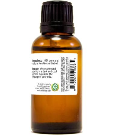 Neroli Essential Oil 1 fl oz (30 ml) Amber Glass Bottle 100% Pure & Natural Undiluted - GreenHealth - Buy Online on GoSupps.com