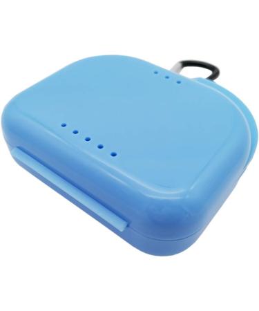AIWAYING Retainer Case Mouthguard Denture Box 2-Pack Blue with Carabiner Clip - Buy Online on GoSupps.com