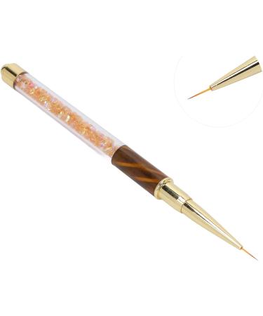 Manicure Liner Pen Nail Rhinestone Picker Dotting Pen Nail Art DIY Decoration Tool for Household Nail Shop (Orange stripes (middle pull cord)) - Buy Online on GoSupps.com