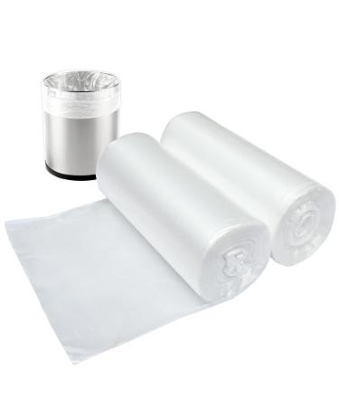 3 Gallon Small Clear Bathroom Trash Bags, Office Wastebasket Liners Garbage Bags for Restroom, Home Bins, 100 Counts