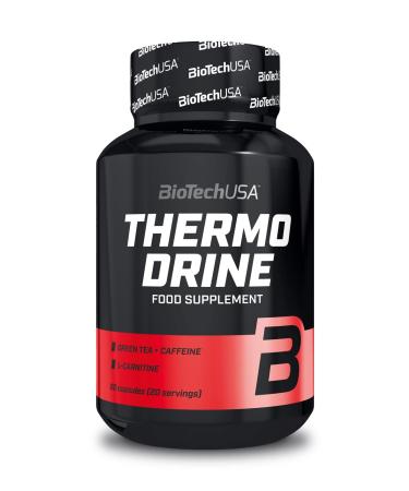 BioTechUSA Thermo Drine | 8 Active Ingredients | With Chromium & Natural Sources of Caffeine | Boosts Energy & Metabolism | Gluten Free 60 Capsules