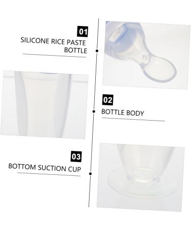 Ibasenice 3-Pack Silicone Grain Feeder Bottles | Muesli & Rice Cereal Feeding | Baby-Friendly 21x5x5cm | International Shipping Available - Buy Online on GoSupps.com