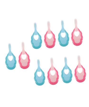 Beaupretty 10 Stk Baby toothbrush massage accessories Double glasses case for women toothbrushes for children toothbrush travel toothbrush manual toothbrush children's toothbrushes with soft brush