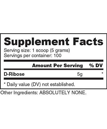 NutraBio Ribose Supplement - Boost Energy & Support Heart Health | 500g Powder Shop Internationally - Buy Online on GoSupps.com