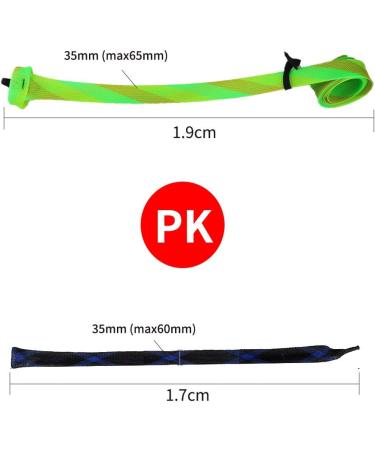 NATRUTH Rod Sock Fishing Rod Sleeve Cover Braided Mesh with Lanyard - 8pcs, 8 Color Options, for 74.8 Casting Sea Fishing Rods - Buy Online on GoSupps.com