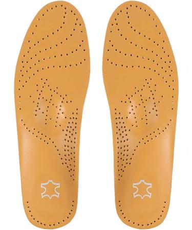 Microfiber Imitation Leather Footbound Support Insoles for Shoes - Comfortable Orthotic Inserts (Size 43-44) - Buy Online on GoSupps.com