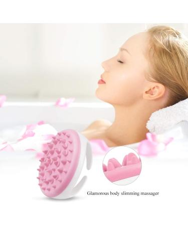 TOUCHBeauty Cellulite Massager Brush Mitt for Arm, Leg & Body Slimming - Pink - Buy Online on GoSupps.com