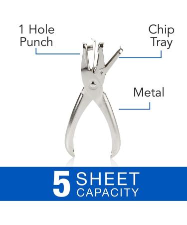 Swingline 1 Hole Punch  Single Hole Puncher  5 Sheet Punch Capacity  Chrome (74005) Pack of 1 (Chrome) - Buy Online on GoSupps.com