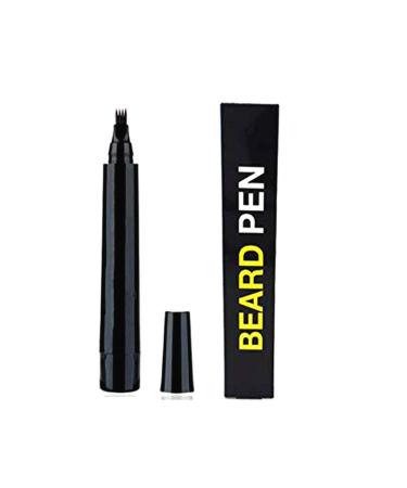 Bartf ller Stift Bart filler pen waterproof weld-resistant durable bare stick with microgaby tip applicator for a natural-looking beard (black)