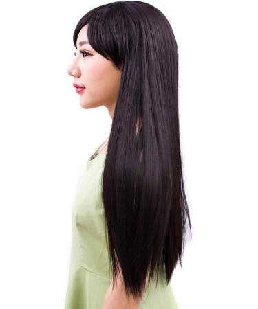 GCX Long Black Straight Wig for Women | Fashionable Ladies Hair Wig | Beautiful & Stylish Wigs for All Occasions - Buy Online on GoSupps.com