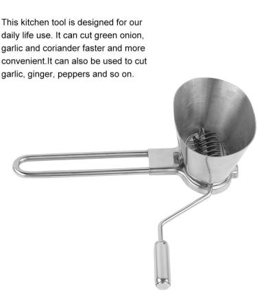 Stainless Steel Coriander Chopper | Manual Herb Spice Mill Grater | Vegetable Grinding Tool for International Shipping - Buy Online on GoSupps.com