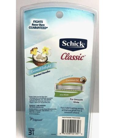 Buy Schick Classic 3 Disposable Razors - High-Quality Shaving for Men & Women | International Shipping Available - Buy Online on GoSupps.com