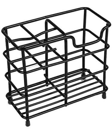 Zpoicaegn Stainless Steel Toothbrush Holder - Multifunctional Electric Toothbrush & Toothpaste Stand in Black | International Shipping - Buy Online on GoSupps.com