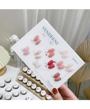 10 Colors/Set Gel Nail Polish Sequins Glitter Transparent UV Gel Varnish Colorful Purple Blue Nail Art Gel Lacquer - (Color: AD)