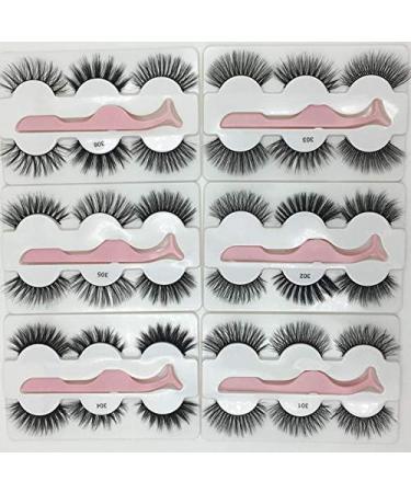 Desikixudy 3 Pairs 3D Lashes Natural False Eyelashes Dramatic Fluffy Soft Wispy Volume Reusable Eyelash 306 - Buy Online on GoSupps.com
