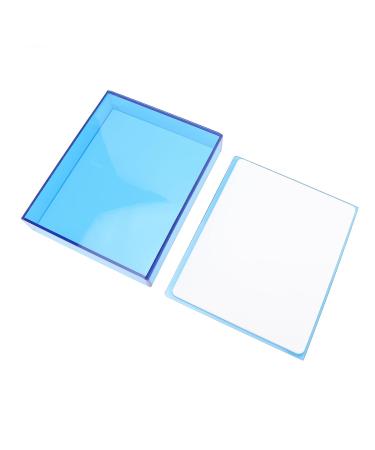 Eyelash Grafting Pallet - Thickened Acrylic False Eyelash Storage Box | Waterproof & Dustproof Lash Extension Organizer | Transparent Blue - Buy Online on GoSupps.com