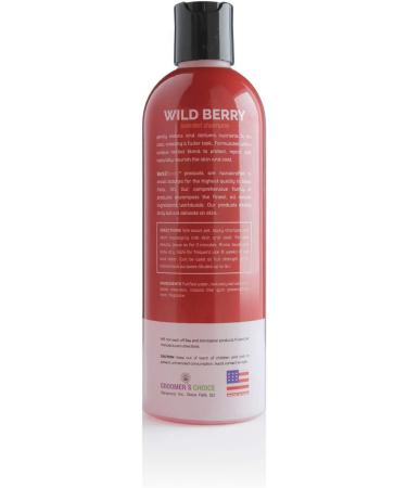Bark2Basics Wild Berry Dog Shampoo 16 oz - Herbal Blend for Dry Itchy Skin - Gentle & Moisturizing - Buy Online on GoSupps.com