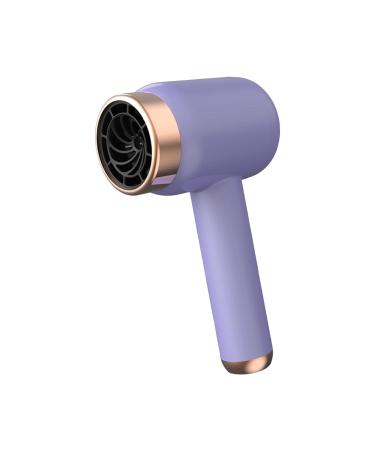 Generic Portable Hair Dryer Hair Blower Professional Setting 3 Speeds Small Cordless Charging Hair Dryer Blow Dryer purple