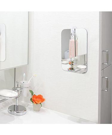 2 Pack Fogless Anti-Fog Shower Mirrors for Bathroom Wall - 6.7x5.1 Frameless Shaving Mirror - Buy Online on GoSupps.com