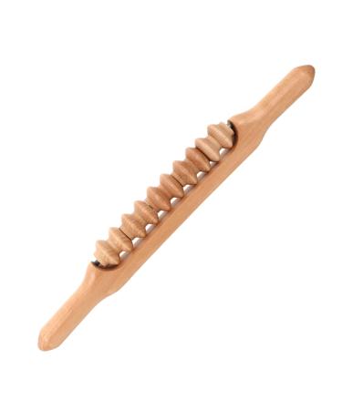 Gleavi scratch Massagestab Yoga Massagestab Massage roller stick deep tissue abdominal massage device Manual massage bars body roller made of wood wood roller foot massage devices Book deep ornaments
