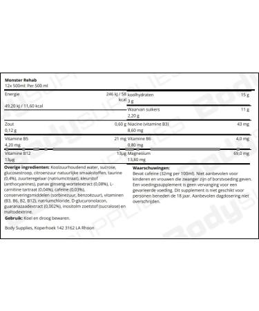 Monster Rehab - Peach - 16.9 - Pack Of 12 - Buy Online on GoSupps.com