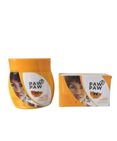 Moisturizing Set with Pawpaw Extract Cream 300ml & Soap 180g Body & Face Care