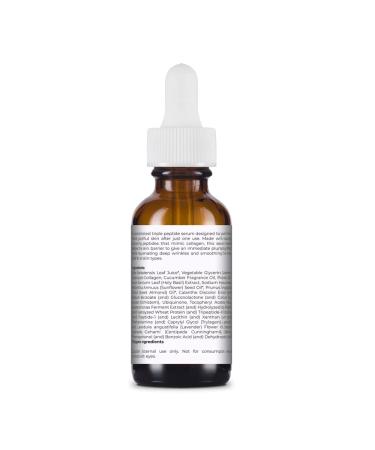 Collagen Peptide Eye Serum - Hydrating Anti Aging Formula for Wrinkles, Fine Lines, Dark Circles, and Puffy Eyes - 1 Fl Oz - Buy Online on GoSupps.com