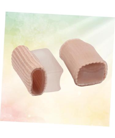 Healvian Silicone Gel Toe Cushion Tube 1 Pair - Bunion Toe Separator and Thumb Valgus Eversion Splitter - Beige 2pcs - Buy Online on GoSupps.com