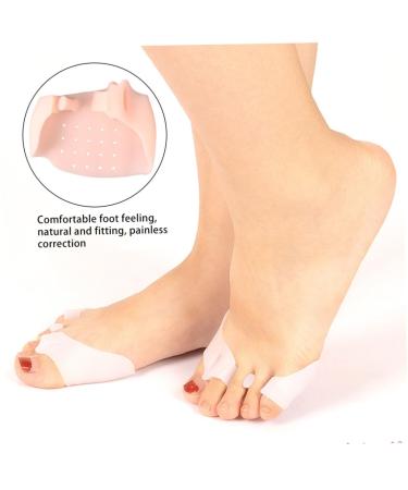 FRCOLOR Silicone Spreaders - 2 Pairs Hallux Separator & Bunion Straightener for Foot Pain Relief - Buy Online on GoSupps.com