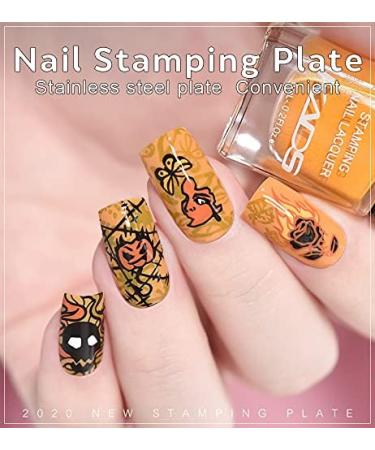 KADS Halloween Nail Art Stamping Kit - Pumpkin Ghost Skull Bat Image Plates (HA007) - Buy Online on GoSupps.com