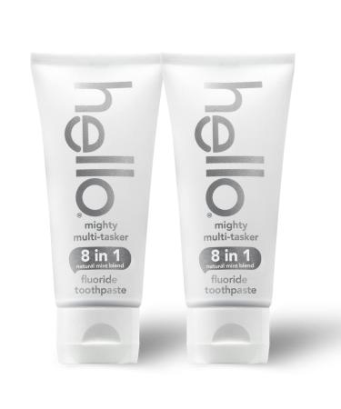 Hello Activated Charcoal Toothpaste Fluoride Free with Activated Charcoal & Mighty Multitasker Fluoride Toothpaste 8-in-1 Toothpaste with Minty Flavor Anticavity - Buy Online on GoSupps.com