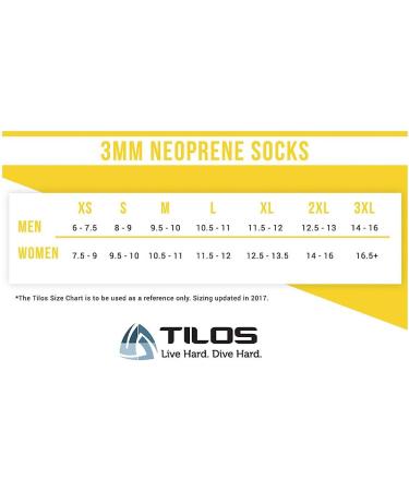 Tilos 3mm Waterproof Neoprene Fin Socks - Gray Large | Ideal for Scuba Diving, Snorkeling, Swimming, Watersports & Hiking - Buy Online on GoSupps.com