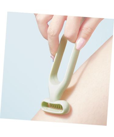 Hoement 2Pcs Handy Body Hair Remover for Women with Abs Material Smooth Shave Function for Armpits Legs Bikini Portable Manual Trimmer for Daily Use Wet Shaving - Buy Online on GoSupps.com