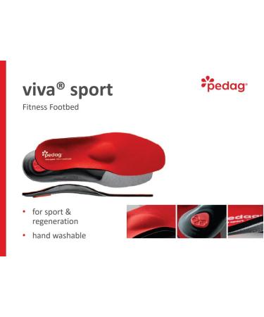 Buy Pedag Viva Sport Insoles 40 EU Red | Comfortable & Supportive Footwear | International Shipping Available - Buy Online on GoSupps.com