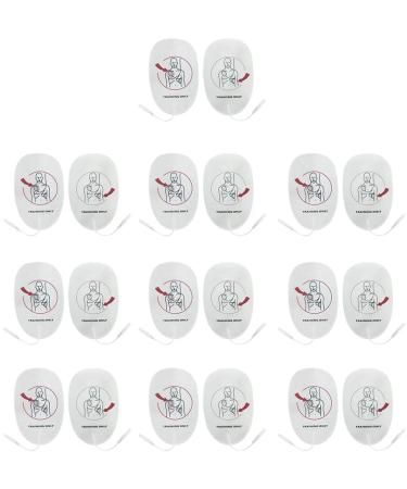 AED Training Pads Replacement Reusable for AED Trainer XFT-D0009 XFT-120C+ XFT-120C Inch (20)