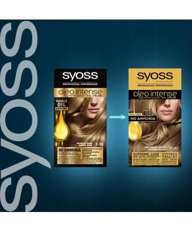  Syoss Syoss Oleo Intense Permanent Hair Colour with 7-10 Natural Blonde Oils - Buy Online on GoSupps.com